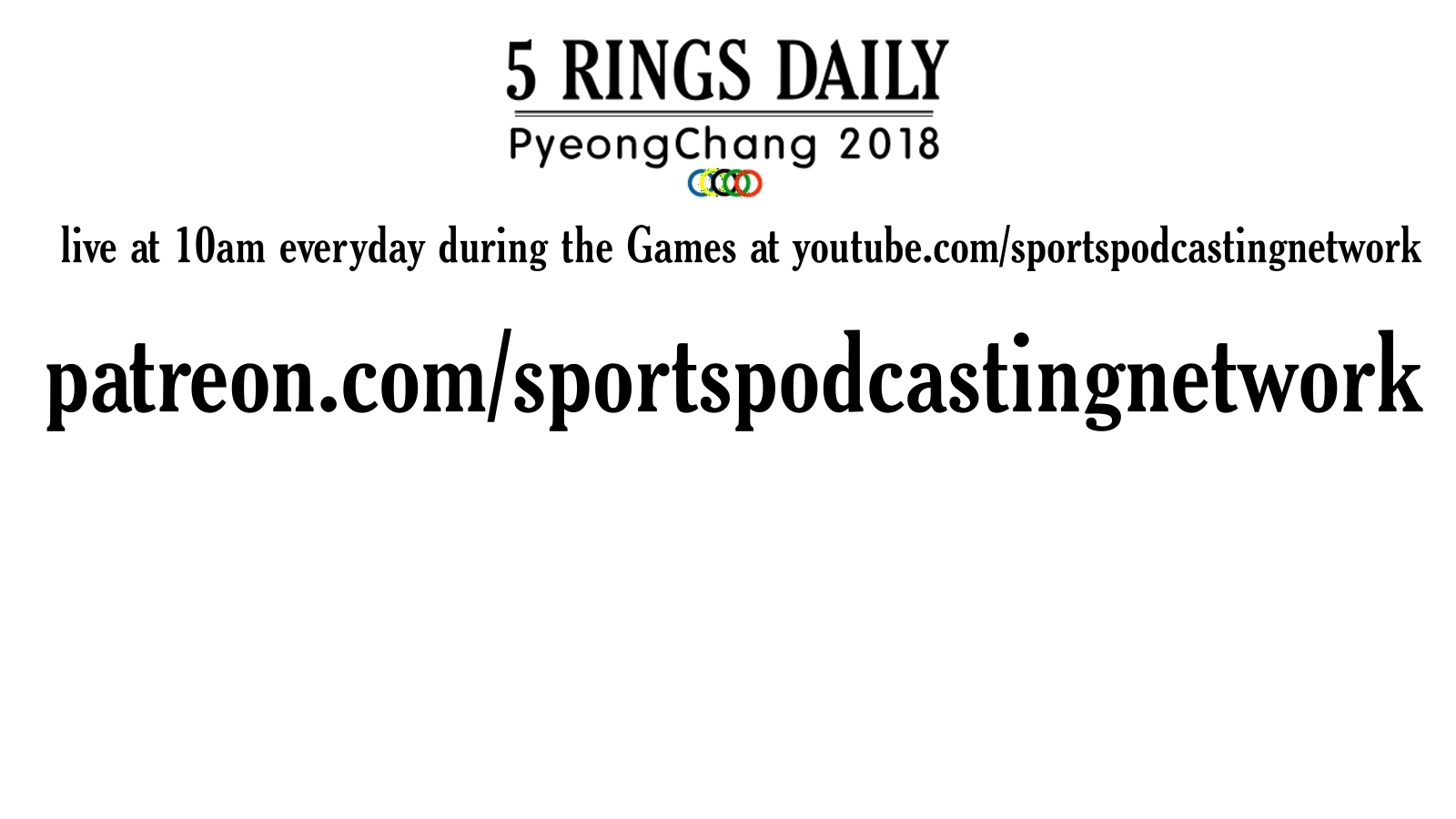 5 Rings Podcast (Weekly Olympic Podcast)