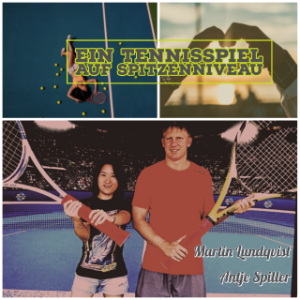 Ein Tennisspiel auf Spitzenniveau