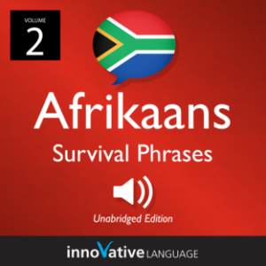 Learn Afrikaans: Afrikaans Survival Phrases, Volume 2-logo