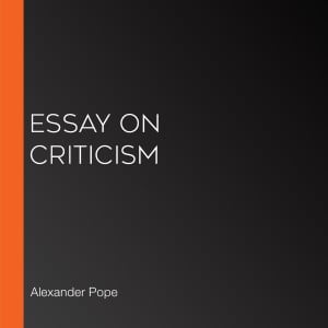 Essay on Criticism
