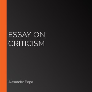 Essay on Criticism