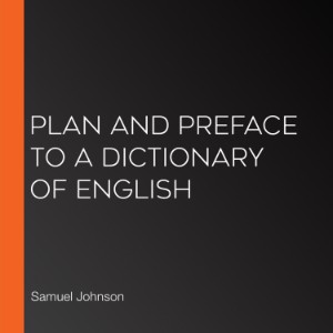 Plan and Preface to a Dictionary of English