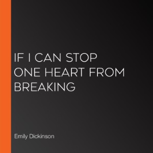 If I Can Stop One Heart From Breaking