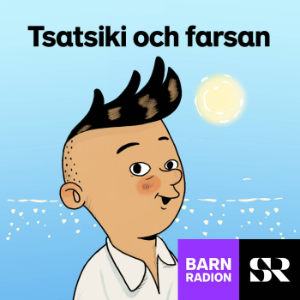 Tsatsiki och Farsan i Barnradion-logo