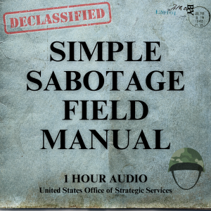Simple Sabotage Field Manual