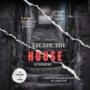 Choose Your Quest: Escape the House of Horrors: An Interactive Survival Thriller Game Book with Multiple Endings, Puzzles and Illustrations-logo