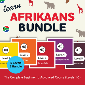 Learn Afrikaans Bundle - The Complete Beginner to Advanced Course (Levels 1-5)-logo
