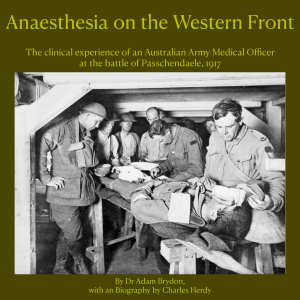 Anaesthesia on the Western Front