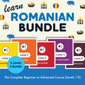 Learn Romanian Bundle - The Complete Beginner to Advanced Course (Levels 1-5)-logo
