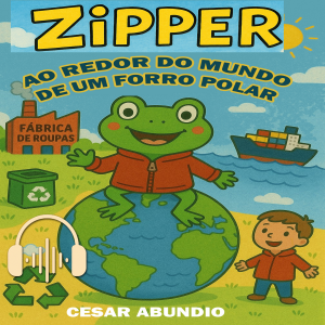 Zipper Ao redor do mundo de um forro Polar-logo