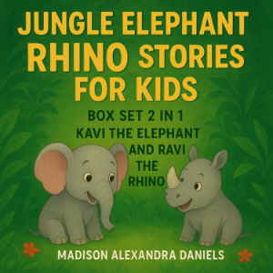 Jungle Elephant Rhino Stories for Kids Box Set 2 in 1