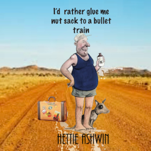 I'd rather glue me nut sack to a bullet train