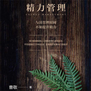 精力管理：与其管理时间，不如提升精力