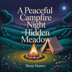 A Peaceful Campfire Night in a Hidden Meadow