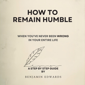 How To Remain Humble:  When You've Never Been Wrong In Your Entire Life